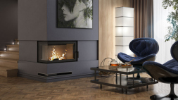 Топка DEFRO HOME IMPULS SM BL, 8 кВт, 670/450/380мм, угловое стекло слева