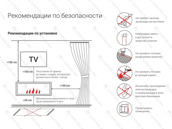 Каминный адаптер Lux Fire D85-900S