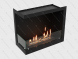 Встроенный биокамин Lux Fire Угловой 755 М (левый угол)