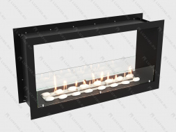 Встроенный биокамин Lux Fire Сквозной 1210 М