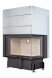 Каминная топка Экокамин ДЕЛЬТА 800 R два стекла правая принтинг