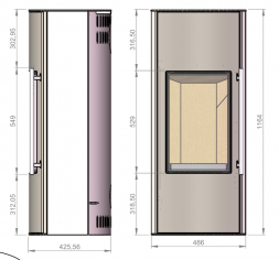 Печь EMBER SKI-356 A