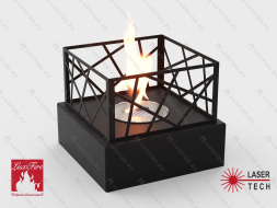 Настольный биокамин Lux Fire &amp;quot;Пикник&amp;quot; S (черный)