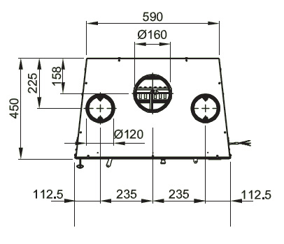Insert 70 H 49 with fan